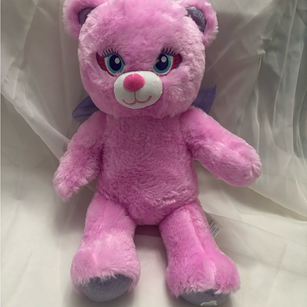 Build-A-Bear Workshop Beary Fairy Friends pink teddy bear.